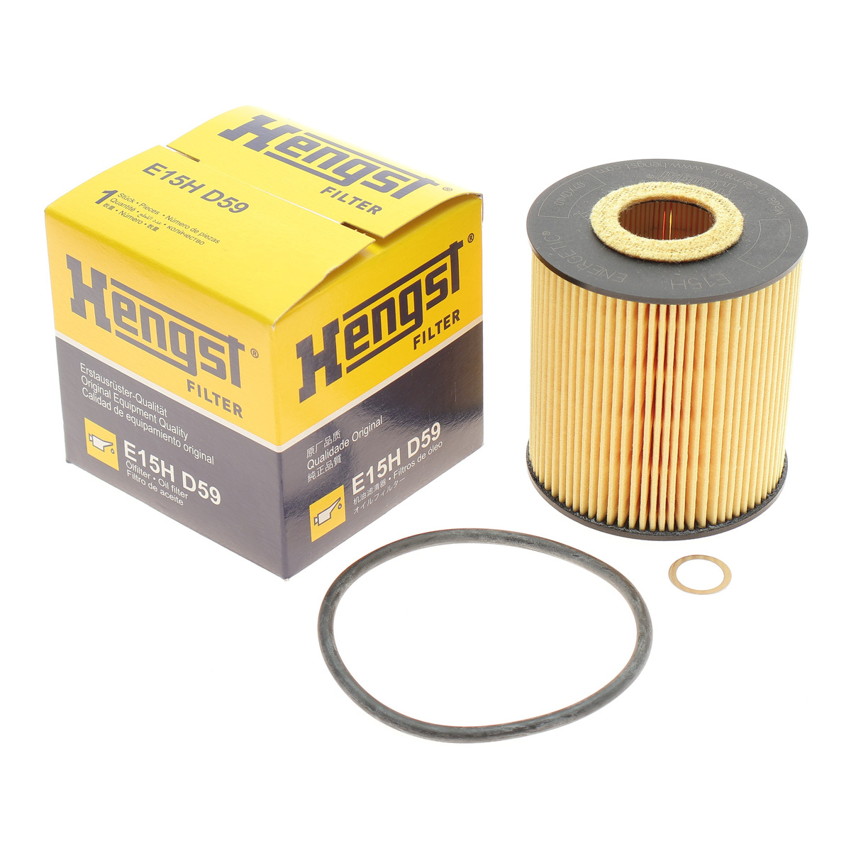 Фільтр масляний BMW 3 (E46)/5 (E39)/7 (E38) 3.0D 94-07 (M57) HENGST FILTER