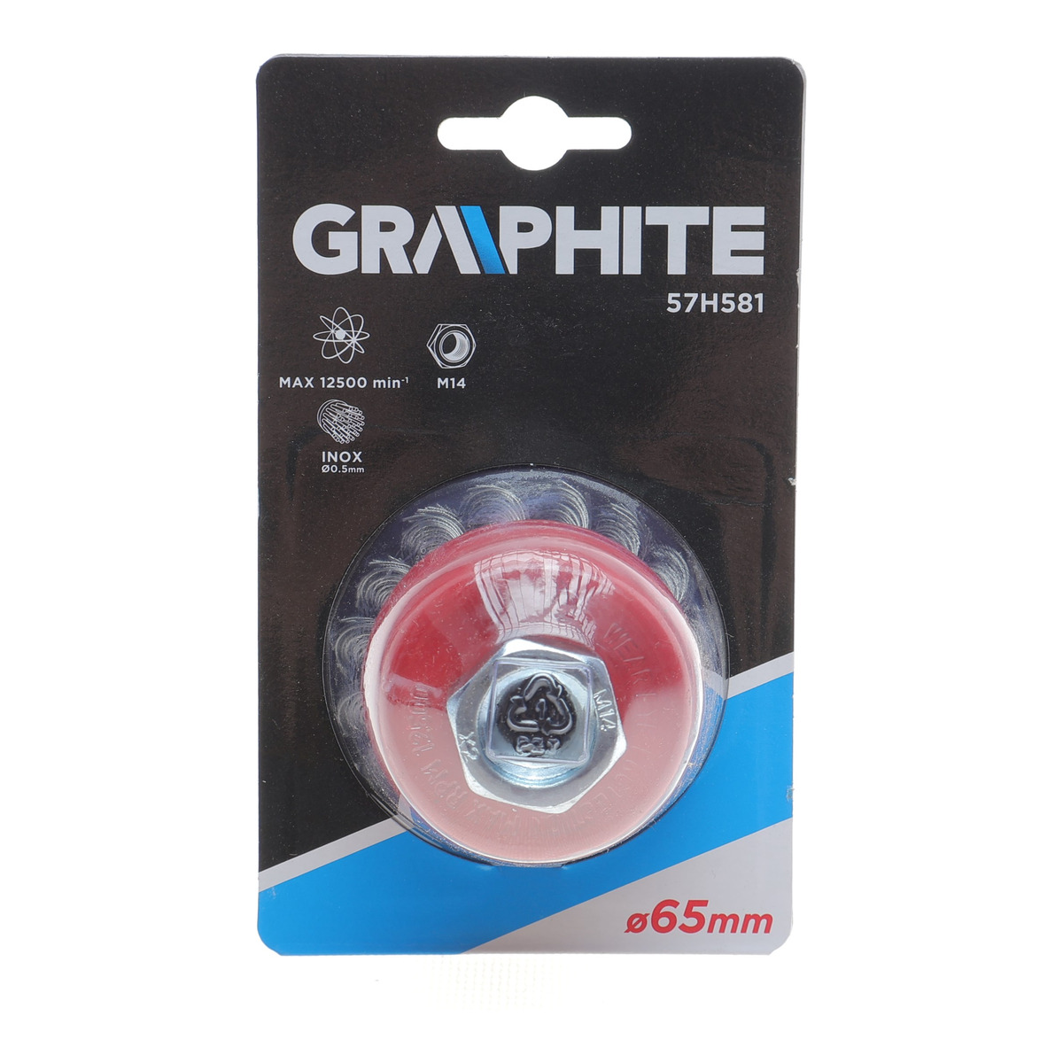 Щітка торцева Ø65 мм M14 Graphite