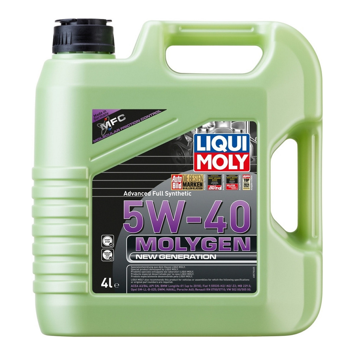 Олива моторна Molygen New Generation 5W-40 4л