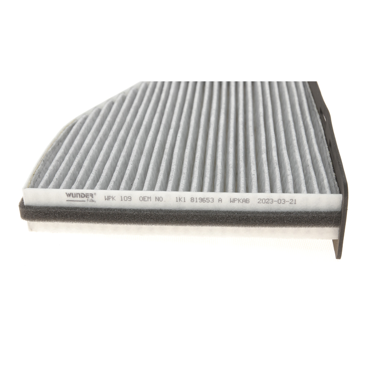 Фільтр салону VW Caddy 1.9TDI 03- (вугільний) Wunder Filter