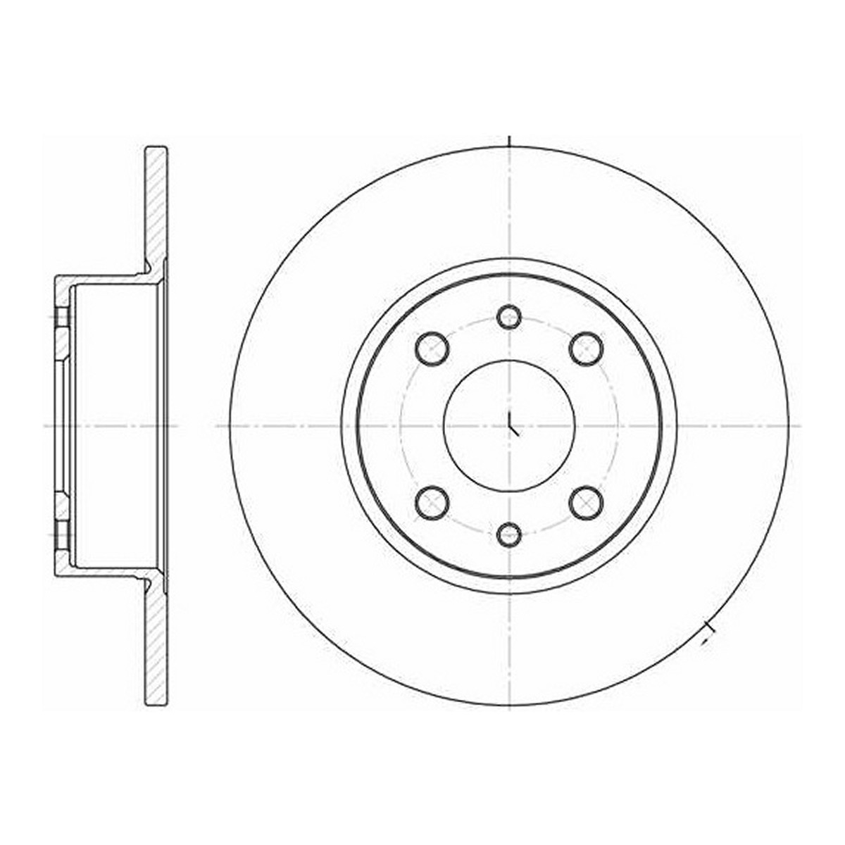 Диск гальмівний (задній) Alfa Romeo 164 87-98/Fiat Bravo/Stilo 01-14 (251x10) Metelli