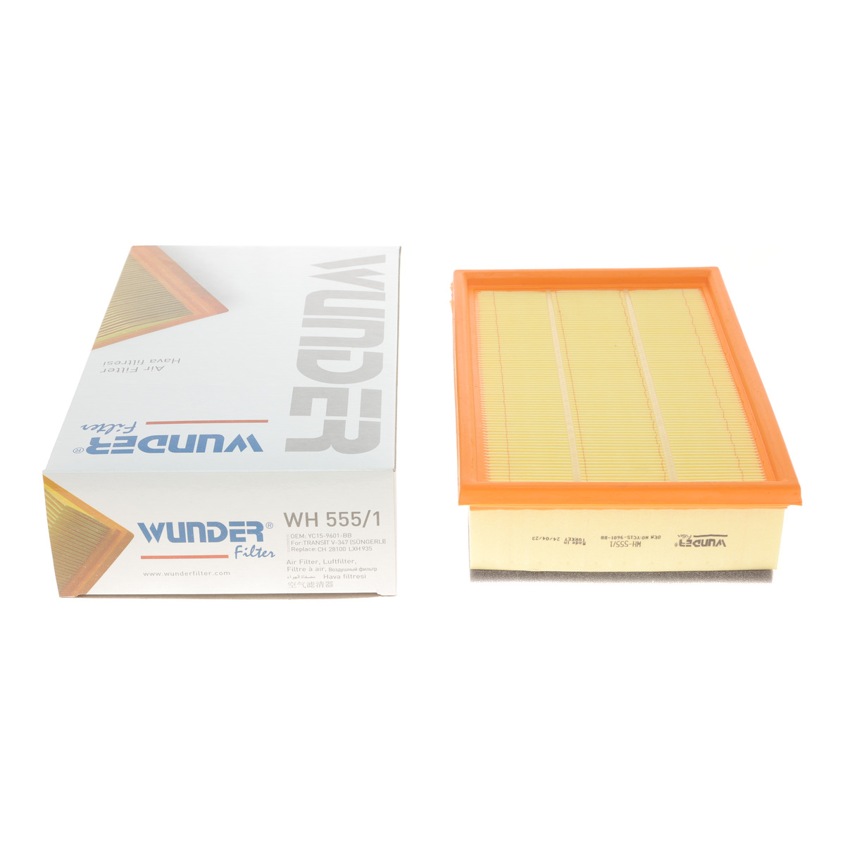 Фільтр повітряний Ford Transit 00-06 (з поролоном) Wunder Filter