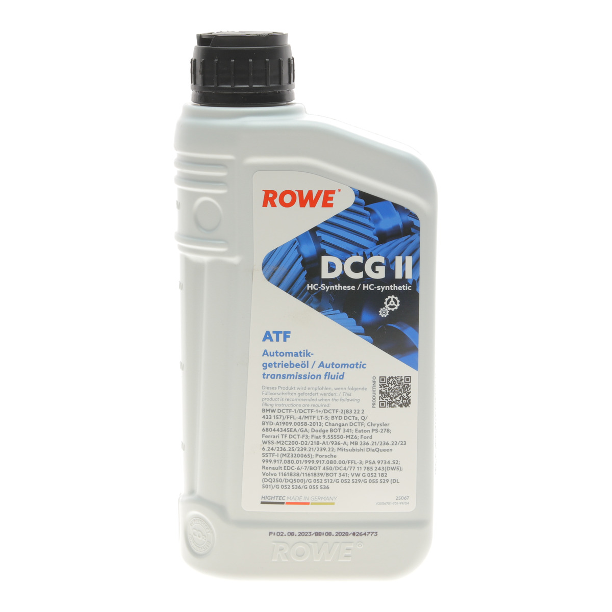 Олива HIGHTEC ATF DCG II (1L) (VW G 052 182/G 052 512/BMW DCTF-1/MB236.21) (коричн) ROWE
