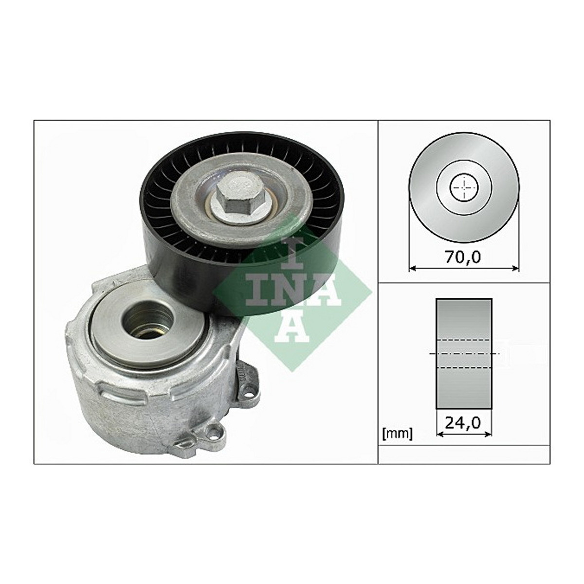 Натяжник ременя генератора Fiat Scudo/Peugeot Boxer/Partner 2.0-2.2HDI 99- Schaeffler INA фото 3