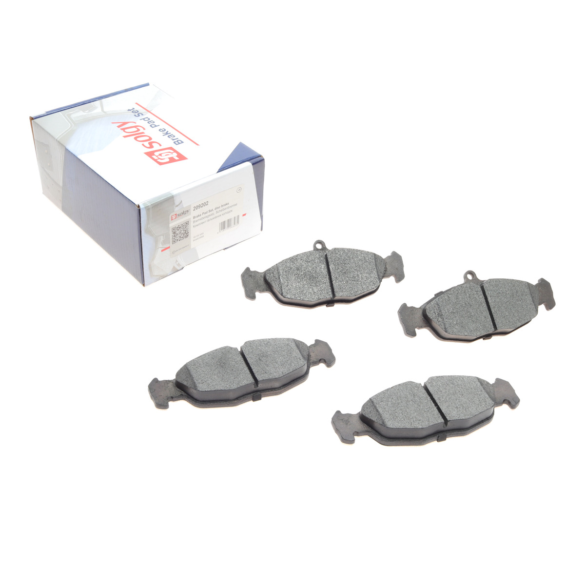 Колодки гальмівні (передні) Opel Combo/Astra F 91-05/Corsa A/B 82-00/Vectra A 88-95/Daewoo Lanos 97 Solgy