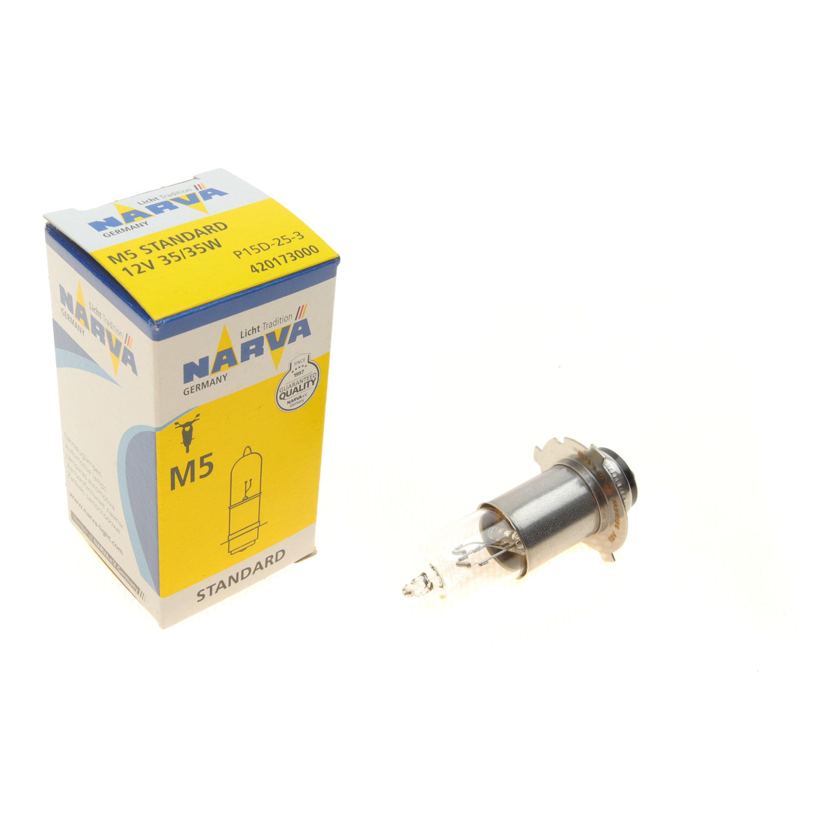 Автолампа MH6 12V 35/35W (M5) P15d-25-3 Standart (Moto)