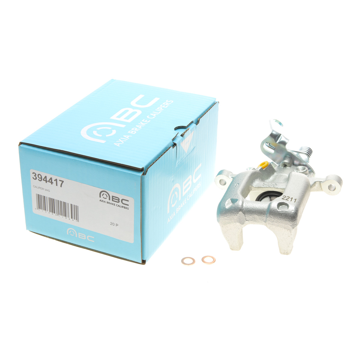 Супорт гальмівний (задній) (R) Audi A3/VW Golf VI/Skoda Octavia II 03-16 (d=38mm) (Bosch) AXIA Brake Calipers