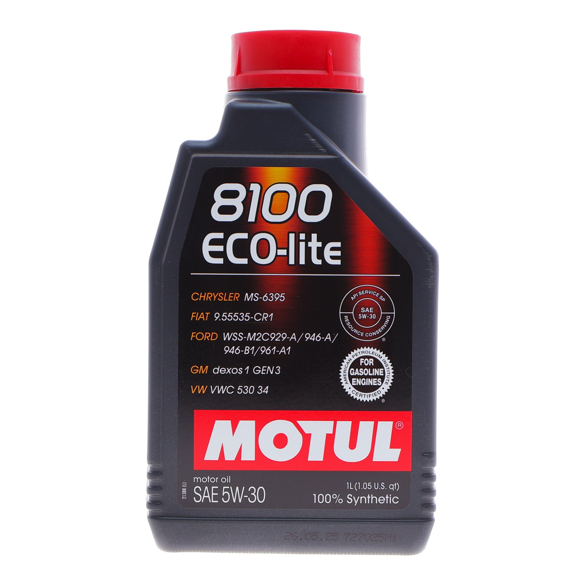 Олива 5W30 ECO-lite SAE 8100 (1л) (GM-dexos1 GEN3/FORD M2C 929-A/M2C 946-A ) (107250/108212/104987) Motul