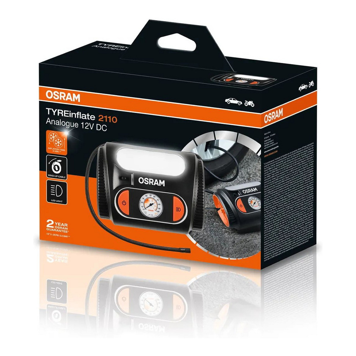 (EN) Wheel compressor 12В, 6,9Бар, 120Вт