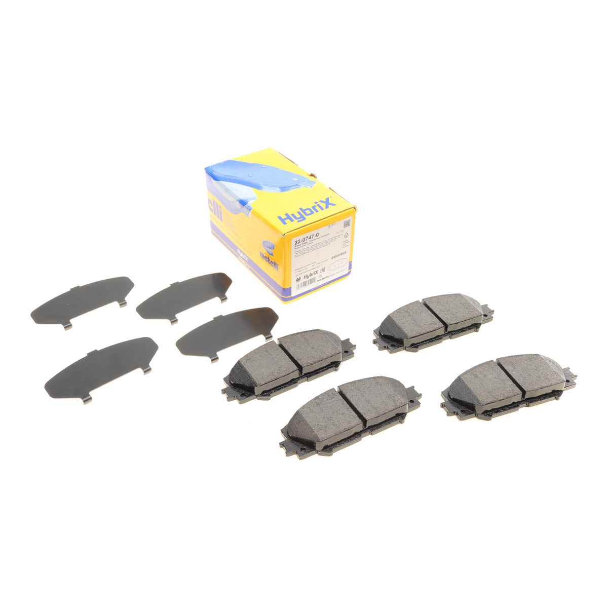 Колодки гальмівні (передні) Toyota Corolla 01-18/Auris 07-12/Rav4 III 05-/Yaris/Prius+ 12- Metelli