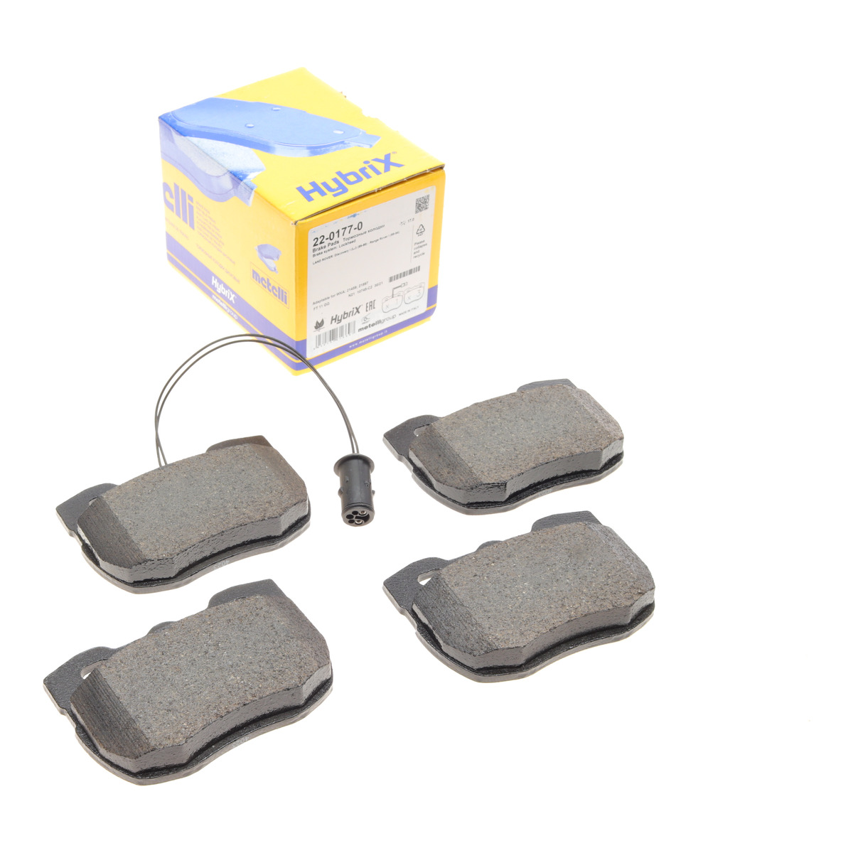 Колодки гальмівні (передні) Land Rover Discovery/Range Rover 88-98 (+ датчик) Metelli