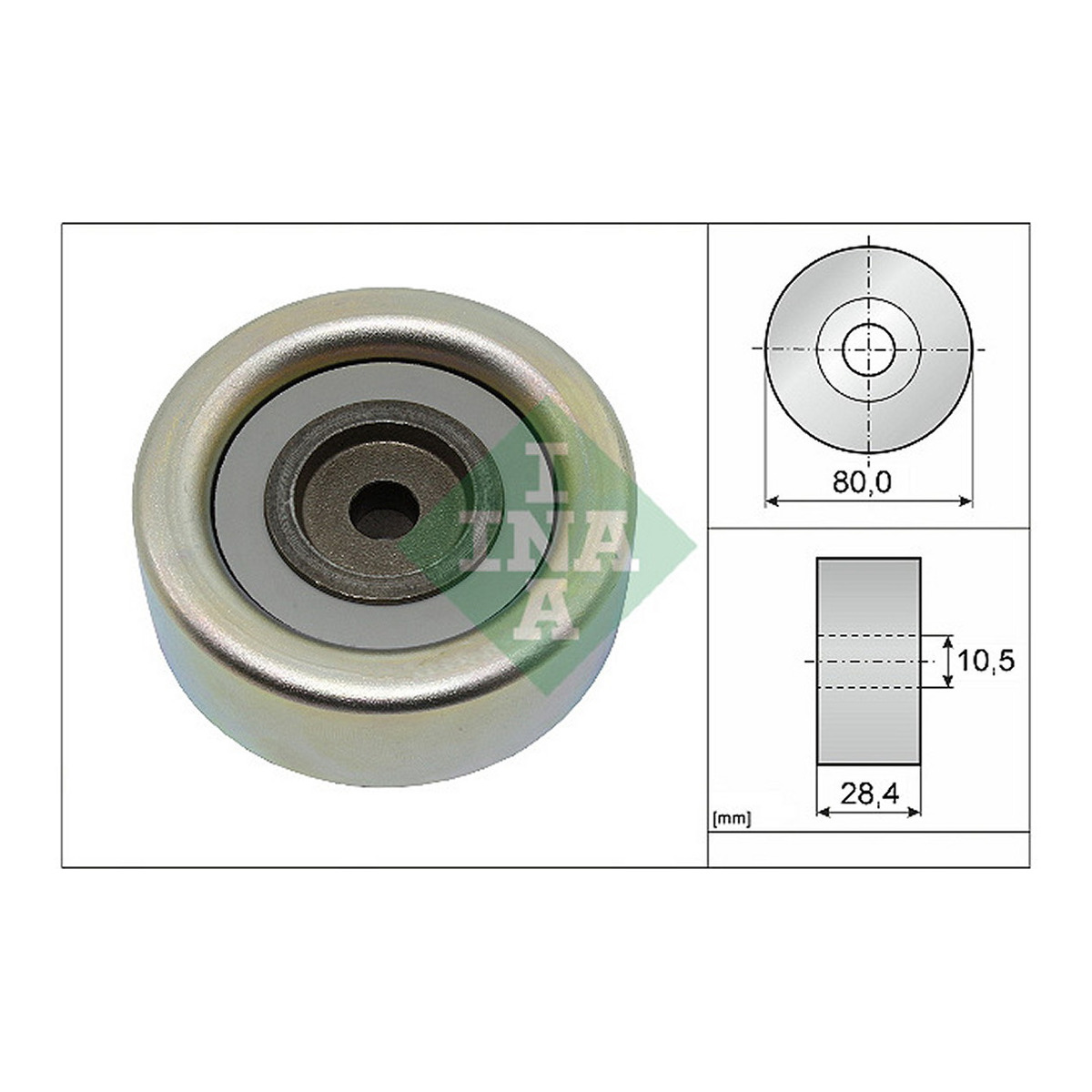 Ролик генератора Mitsubishi Pajero/L200 2.5 DI-D 07- Schaeffler INA