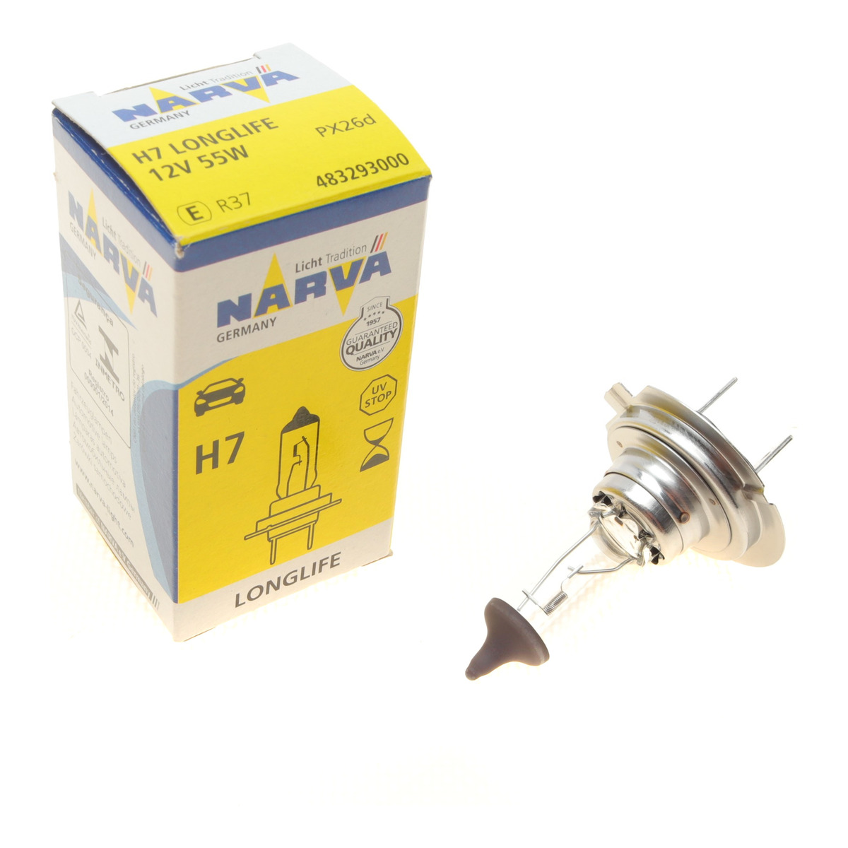 Автолампа H7 12V 55W PX26d Long Life Narva