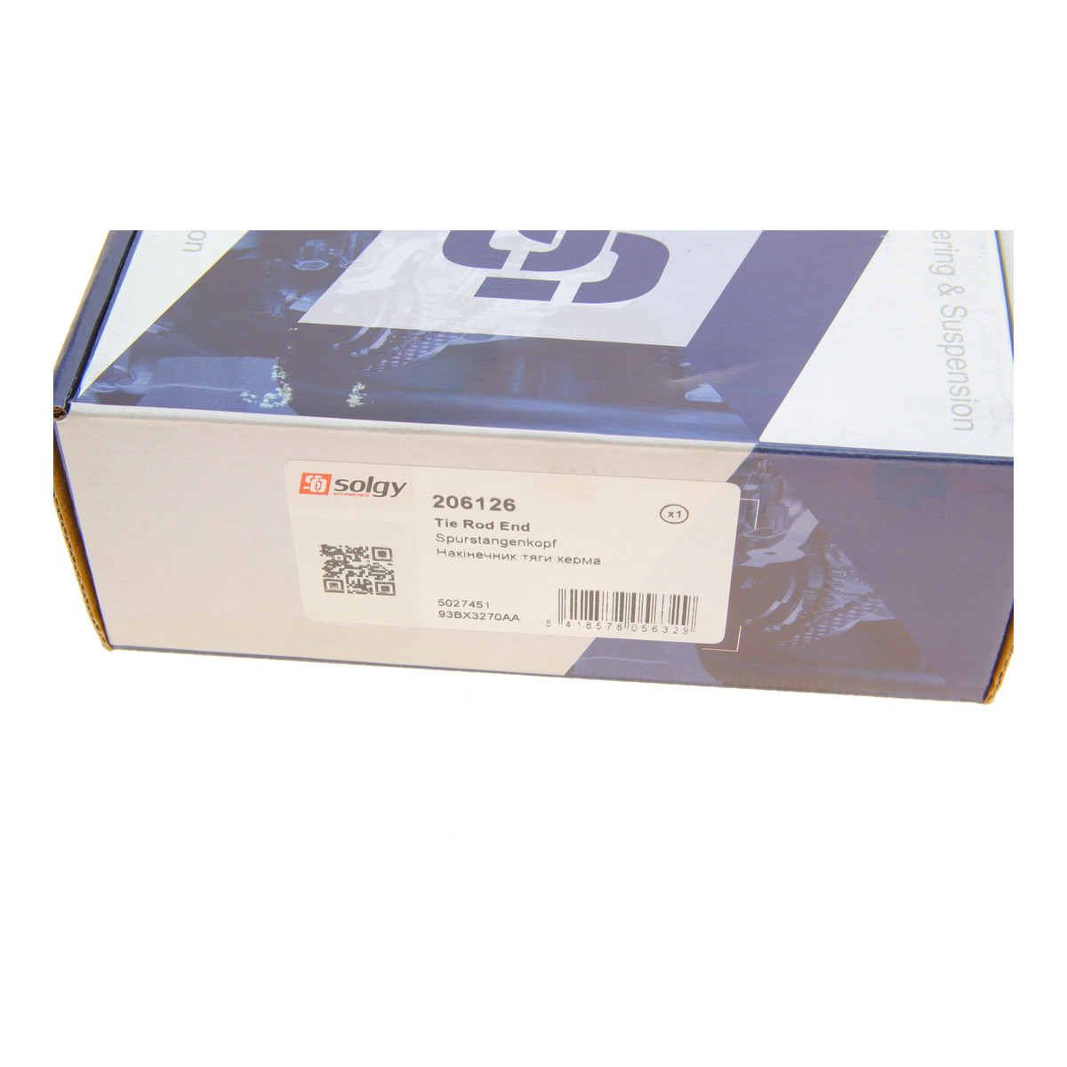 Наконечник тяги рульової (L) Ford Mondeo 93-96 Solgy