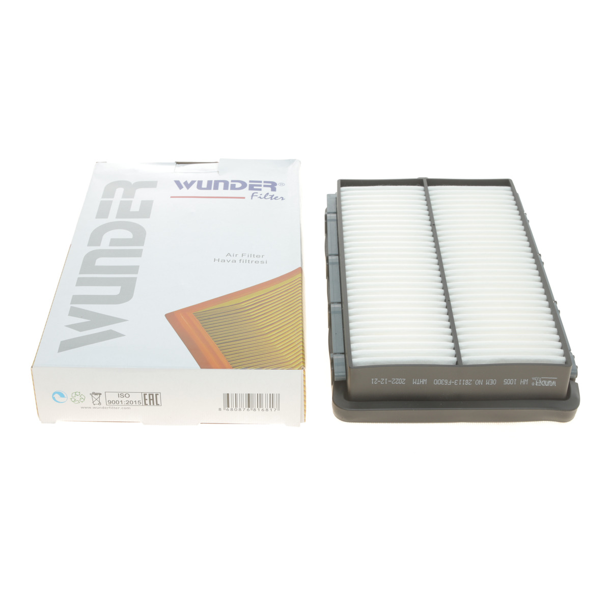 Фільтр повітряний Kia Pride/Mazda 121 1.3/1.5 16V 90- Wunder Filter