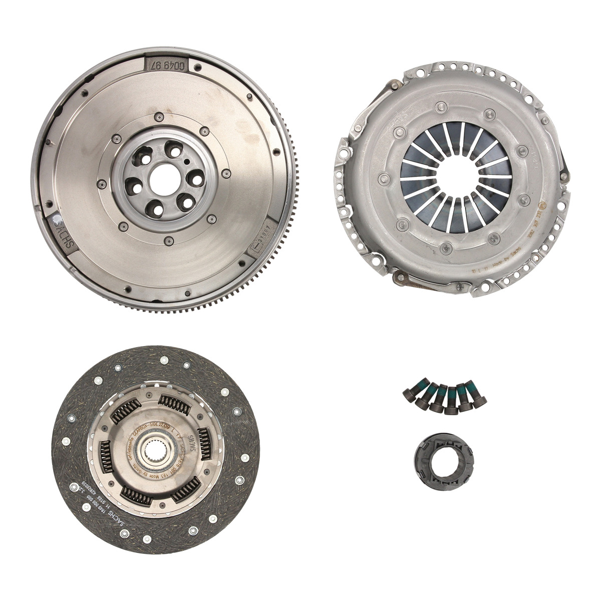 Демпфер + комплект зчеплення Audi A4/A6/VW Passat B5 1.9TDI 96-01 SACHS