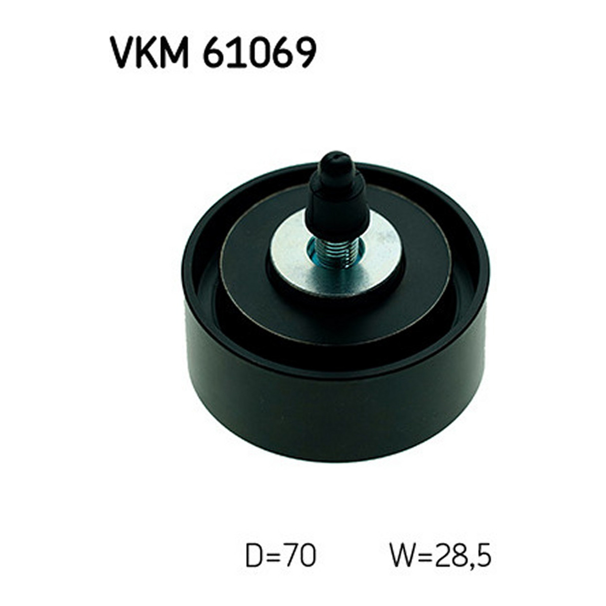 Ролик генератора Toyota Hiace IV-V/Land Cruiser 2.5D/3.0D 00- (паразитний) (70х28.6) SKF