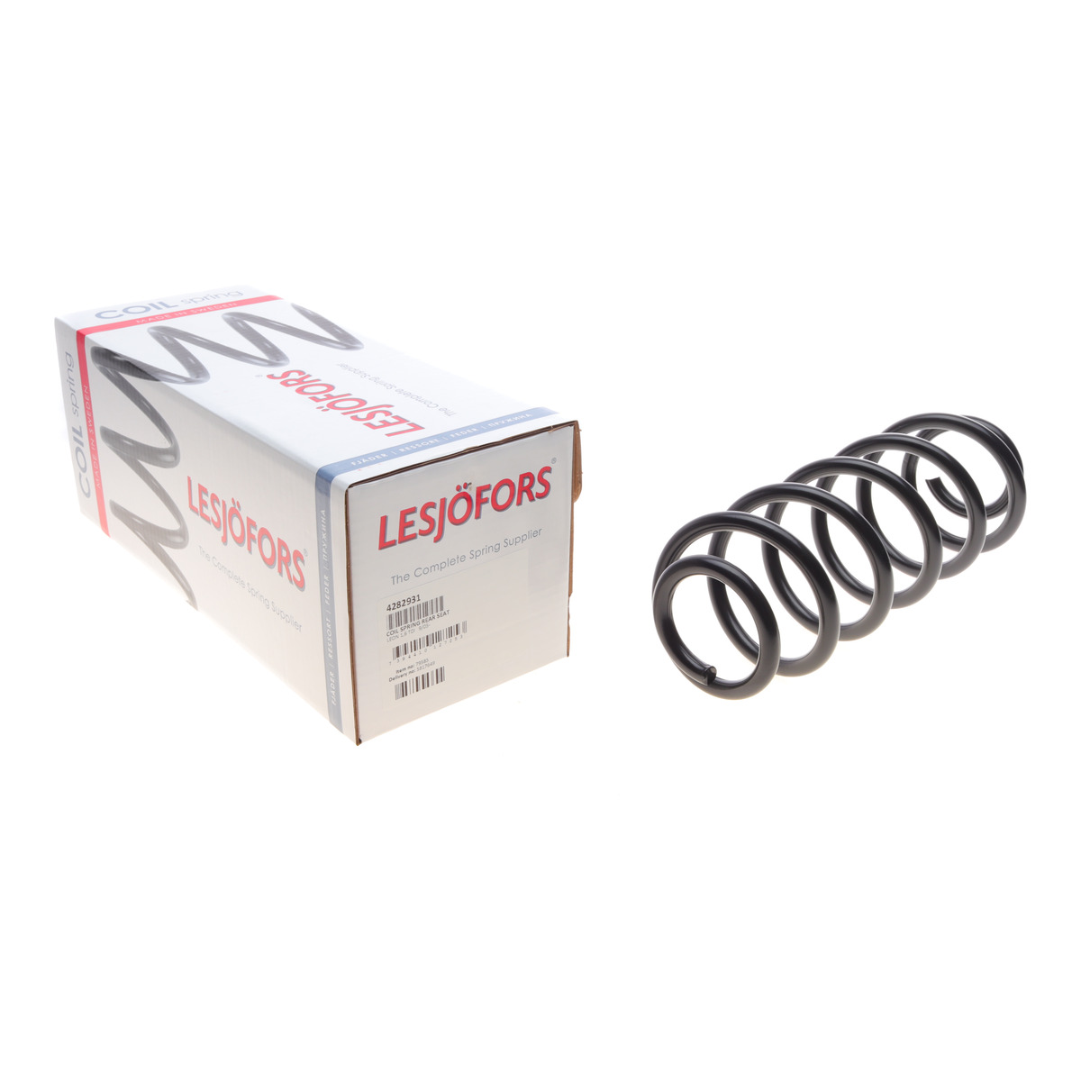 Пружина (задня) Seat Leon 1.6TDI 10-12 (накл.зад.частина) Lesjofors
