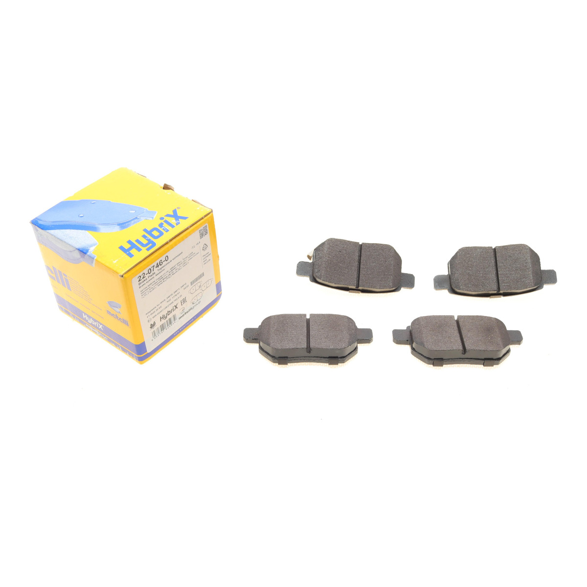 Колодки гальмівні (задні) Toyota Corolla/Auris 06-14/IQ/Urban Cruiser 09-15/Prius 12-/Yaris 05- Metelli