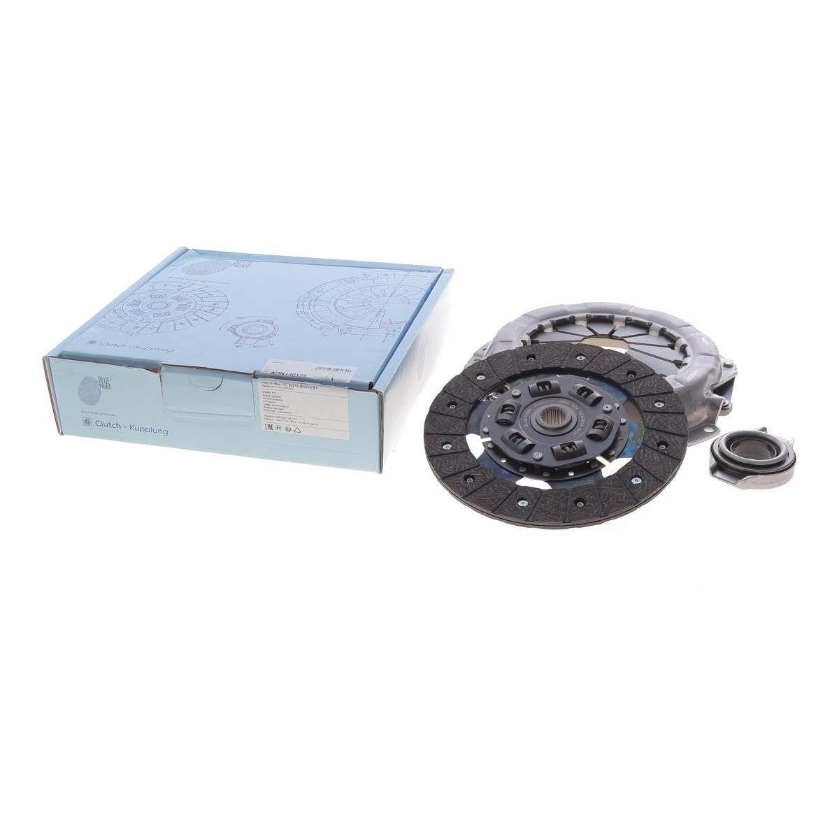Комплект зчеплення Nissan Almera/Primera 1.8 00-08 (d=215mm) (+вижимний) Blue Print