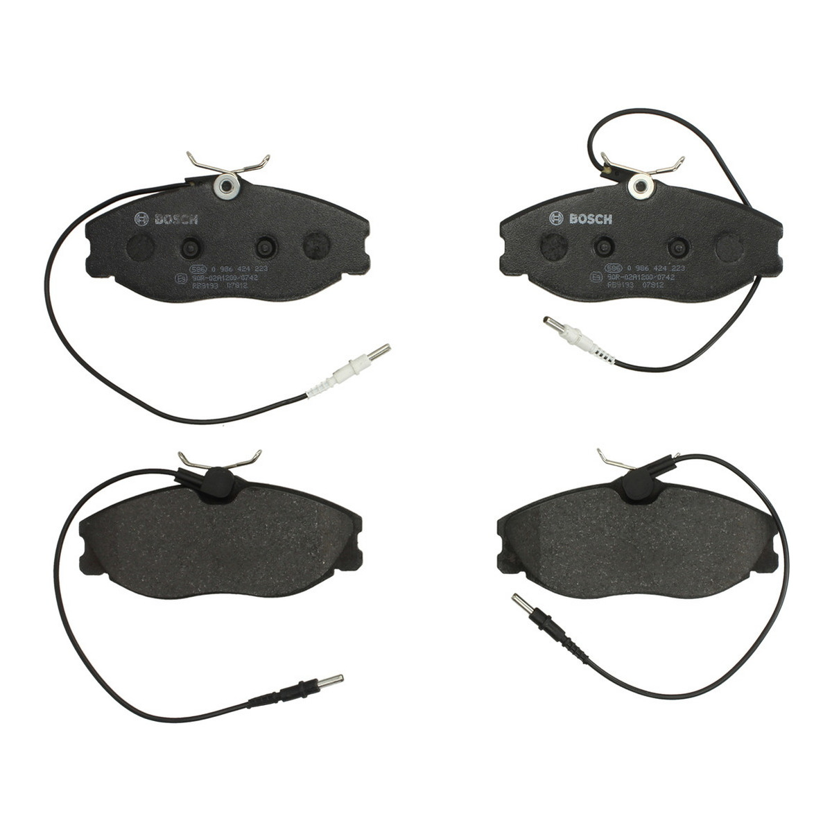Комплект гальмівних колодок передн , CITROEN XSARA, ZX, PEUGEOT 306, 406, 607 1.9D-3.0 11.95-02.06