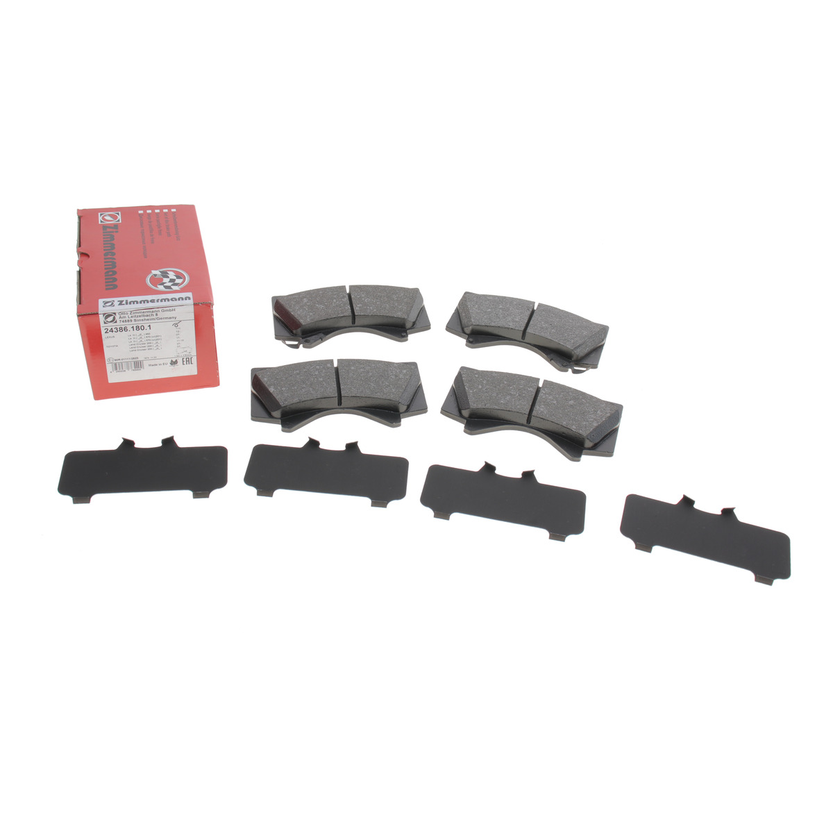 Колодки гальмівні (передні) Toyota Land Cruiser 200 08- (Advics) Zimmermann