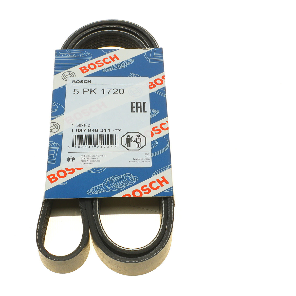 Ремінь генератора MB A-class (W168) 01-04/Vaneo 1.7CDI 02-05 (5PK1720) Bosch
