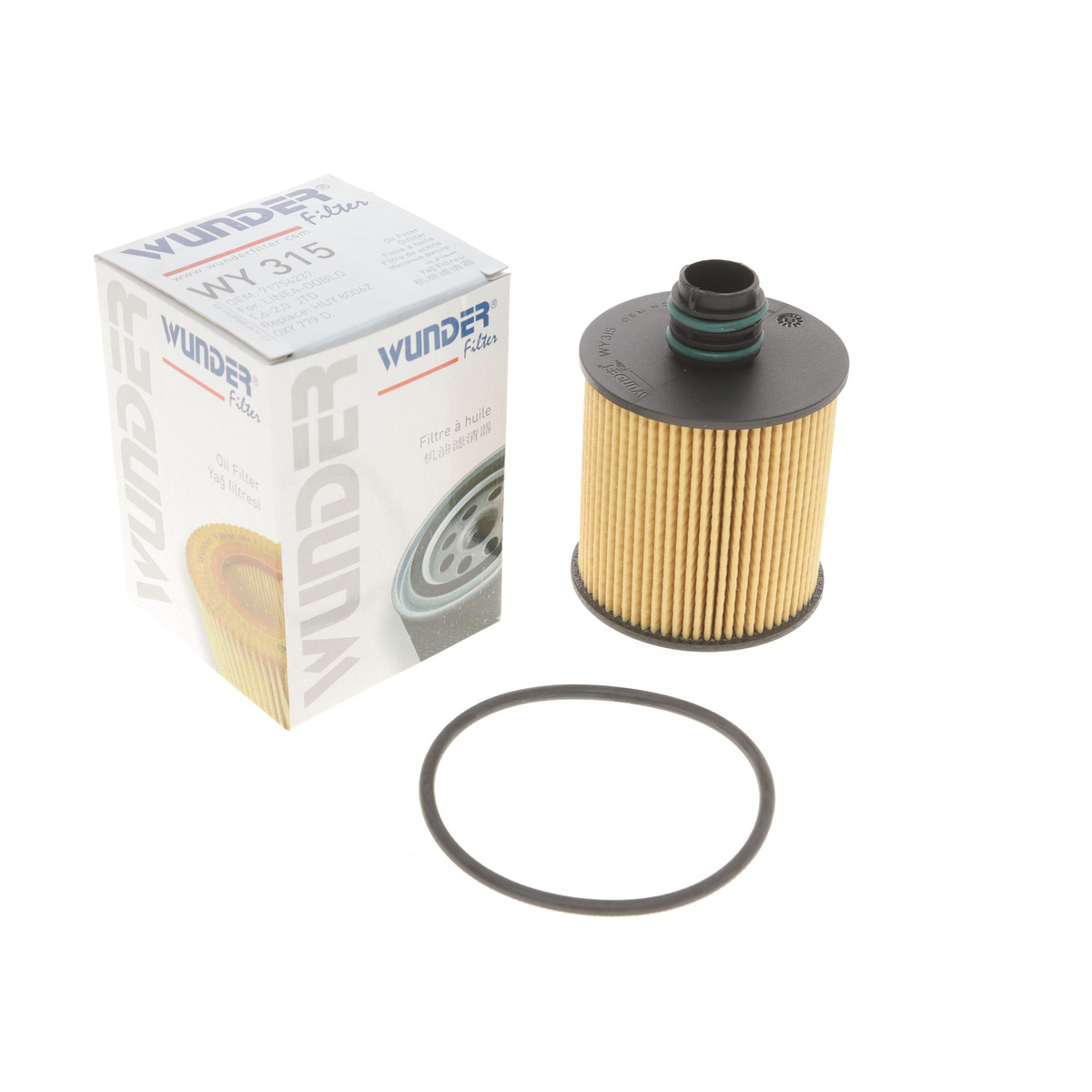 Фільтр масляний Fiat Doblo 1.6/2.0D 10- Wunder Filter