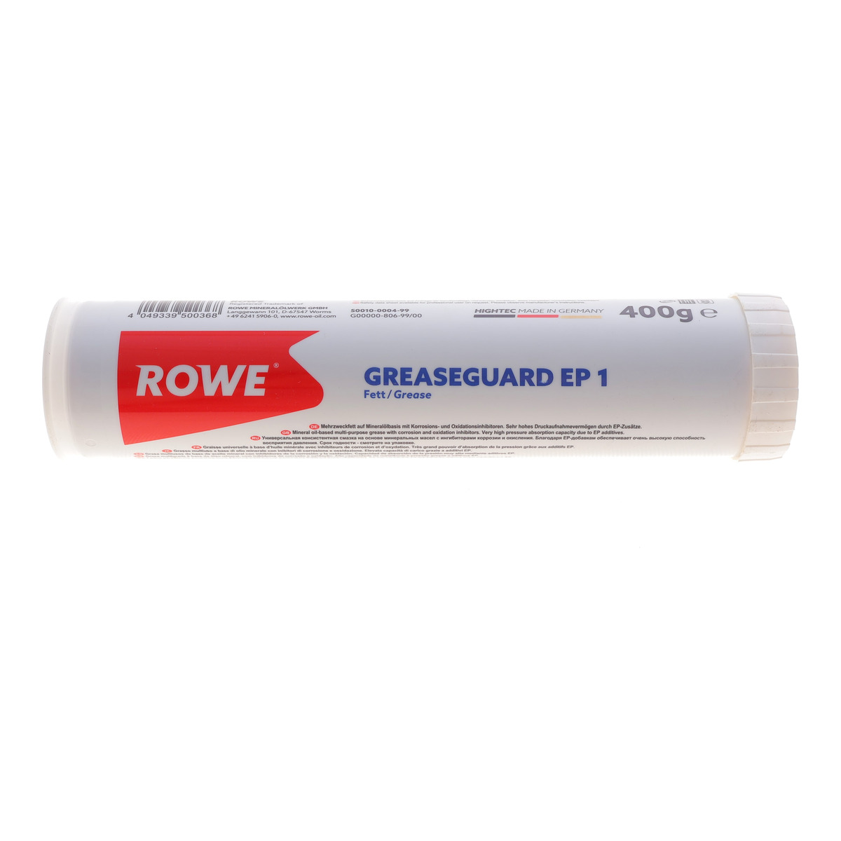 Змазка для підшипників HIGHTEC GREASEGUARD EP 1 (400g) (KP 1 K -30) -30 °C до +120 °C (коричневий) (мінеральне) ROWE