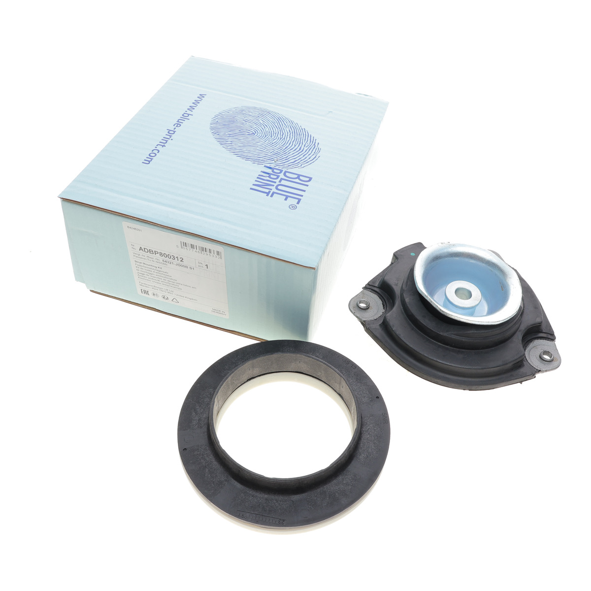 Подушка амортизатора (переднього) + підшипник Nissan Qashqai 07- (L) Blue Print