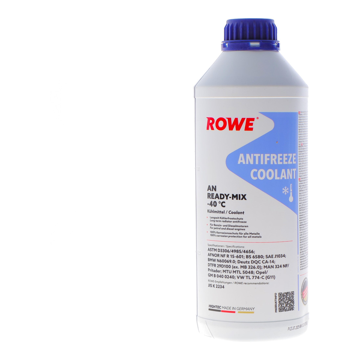 Антифриз (синій) G11 (1.5L) READY-MIX -40°C HIGHTEC ANTIFREEZE ROWE