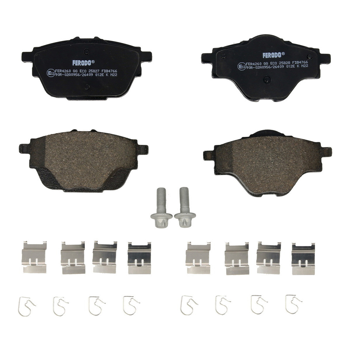 Комплект гальмівних колодок задн , DS DS 4 II, DS 7, DS 9, CITROEN C4 GRAND PICASSO II, C4 II, C4 PICASSO II, C4 SPACETOURER, C5 AIRCROSS, C5 X, GRAND C4 SPACETOURER 1.2-Electric 02.13-
