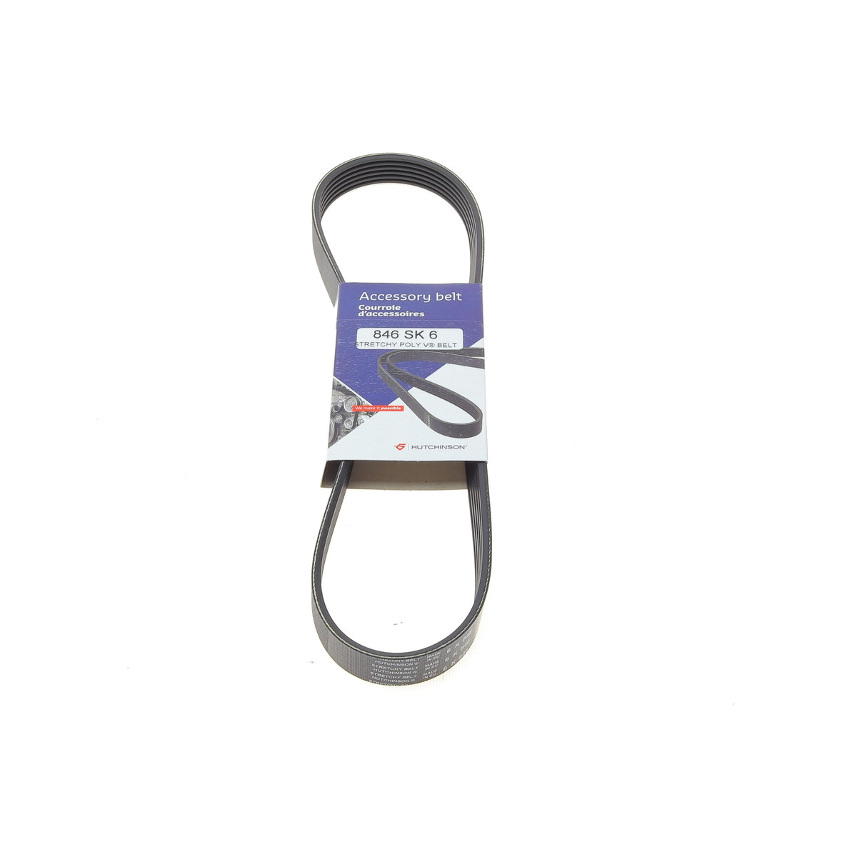 Ремінь генератора Ford Fiesta 1.3 96-03/Opel Movano 2.5D 98-00(6PK864) Hutchinson