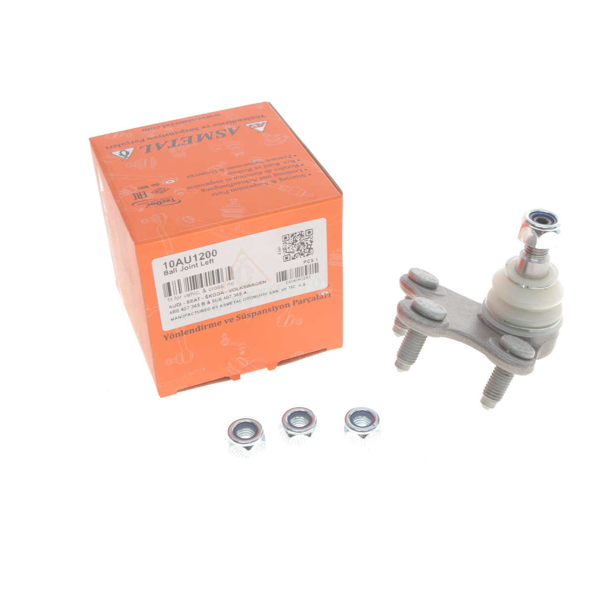 Опора кульова (передня/знизу/L) VW Polo/Skoda Fabia 1.0-2.0 99- ASMETAL