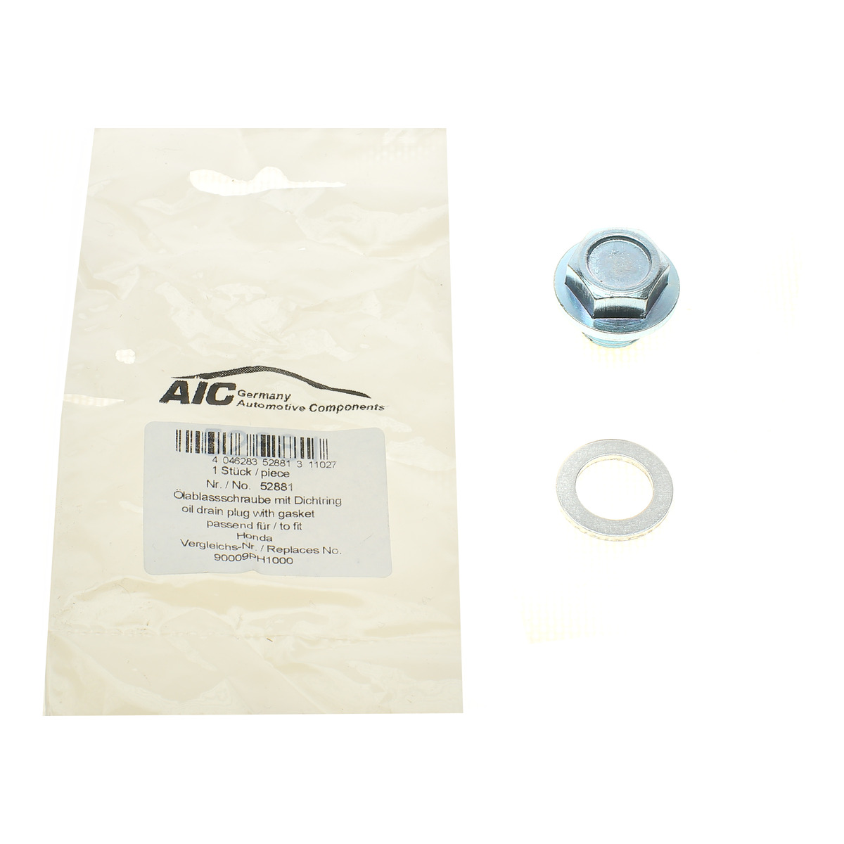 Болт зливу оливи + шайба Hyundai Accent/Kia Rio/Mitsubishi Lancer/Suzuki Grand Vitara 90- (M14x1.5) AIC
