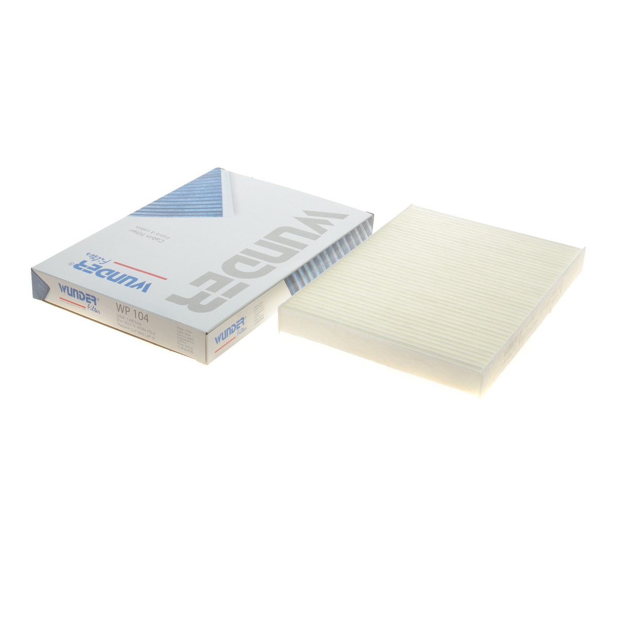 Фільтр салону VW Golf IV/Skoda Octavia/Audi A3 1.0-3.2 92-10 Wunder Filter