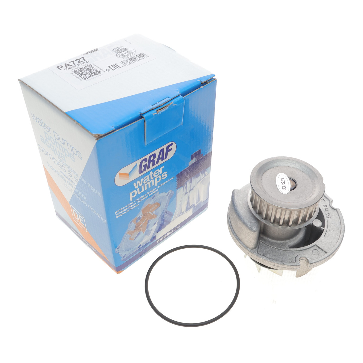 Помпа води Opel Astra G/H/Vectra B/C/Zafira A/Corsa C/Meriva A 1.8/1.8 16V 98-10 (23z) (B/B) (8 лоп) GRAF