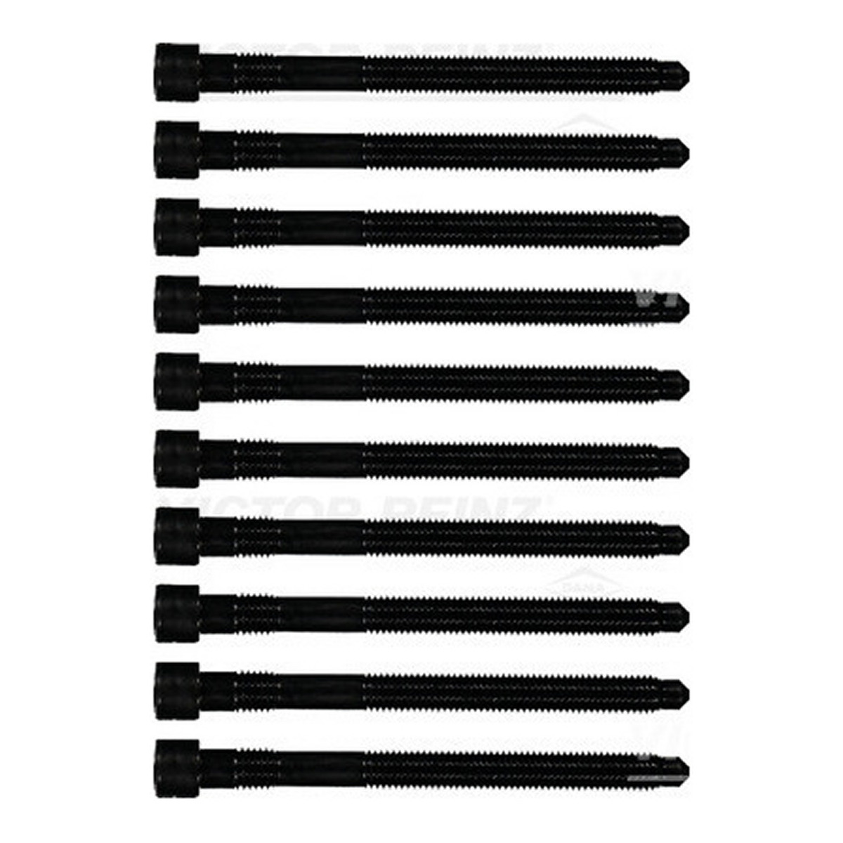 Комплект болтів з головкою системи TORX з чорного металу
