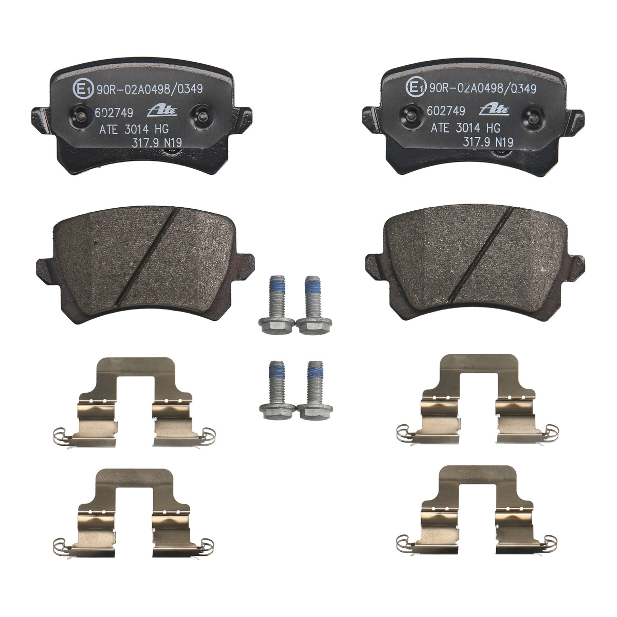Колодки гальмівні (задні) Audi A6 05-18/Skoda Octavia 12-/VW Passat B6/B8/Tiguan 05- (Lucas/TRW) ATE