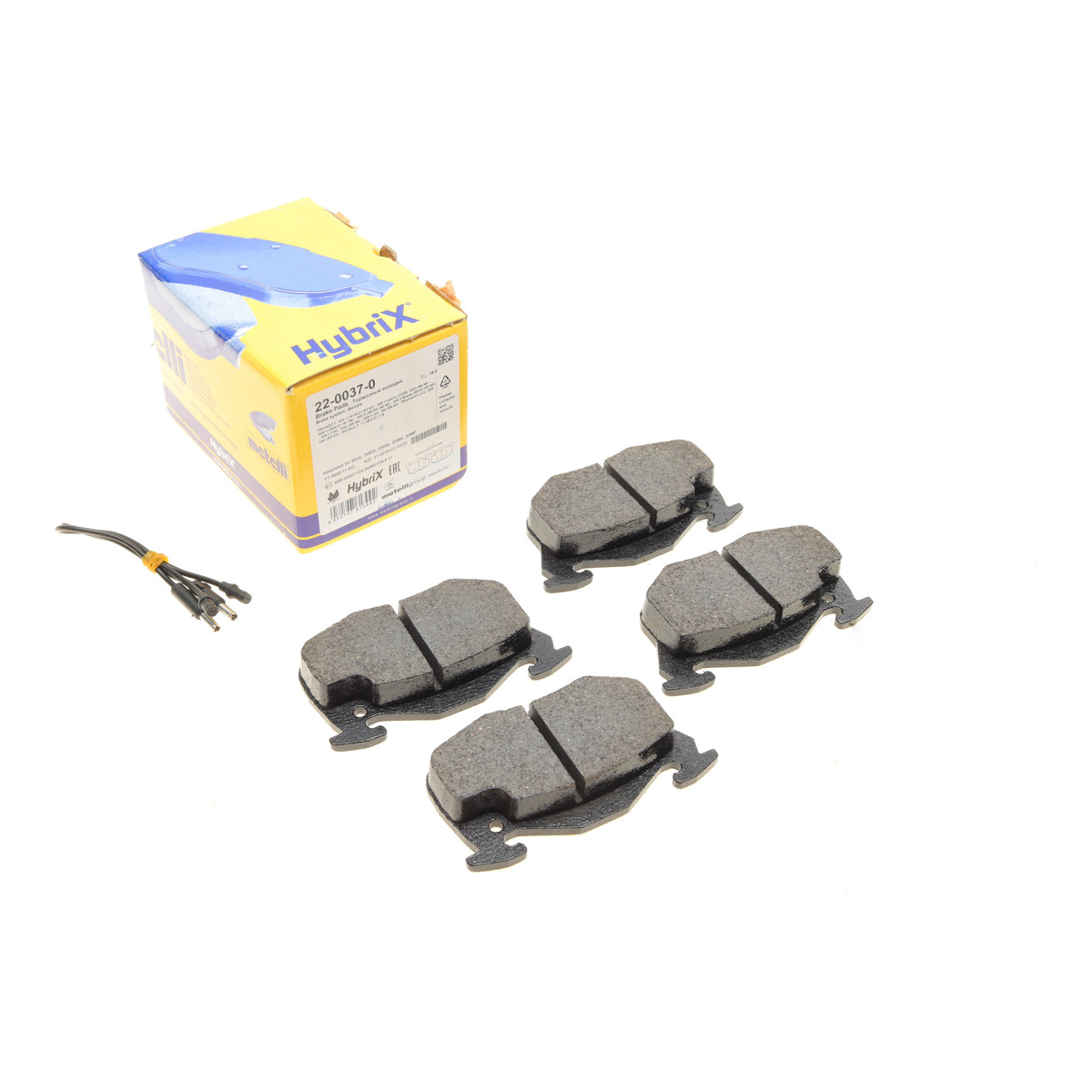 Колодки гальмівні (передні) Peugeot 106 91-04/205/305/309/405 82-98/Renault Clio 91-98 (з датчик.) Metelli