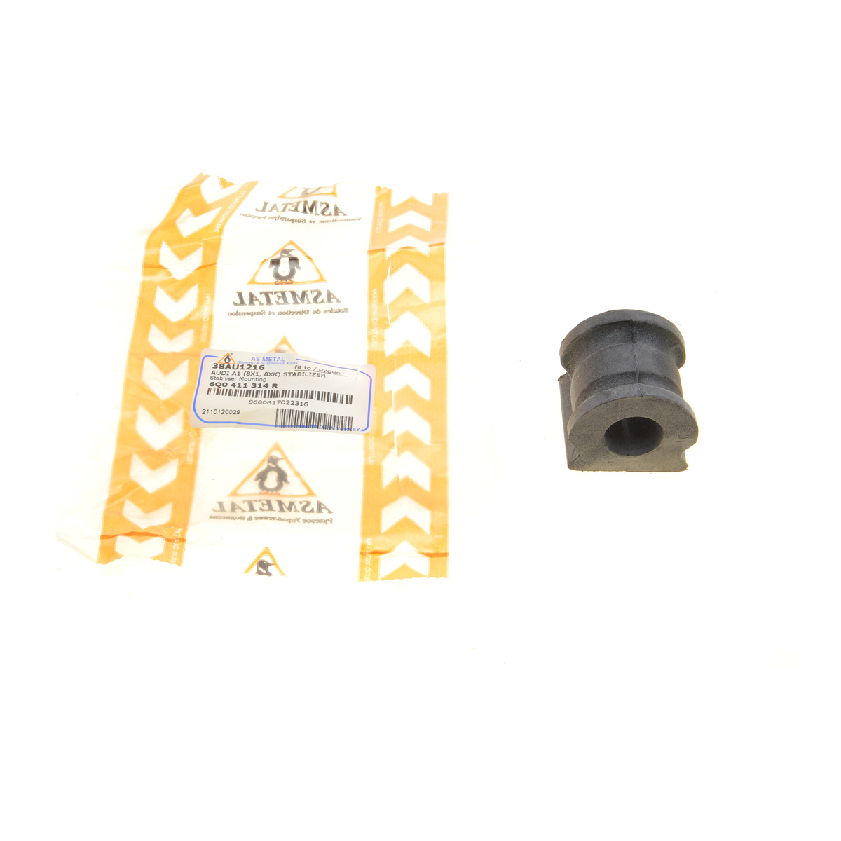 Втулка стабілізатора (переднього) VW Polo/Skoda Roomster/Fabia 99- (d=18mm) ASMETAL