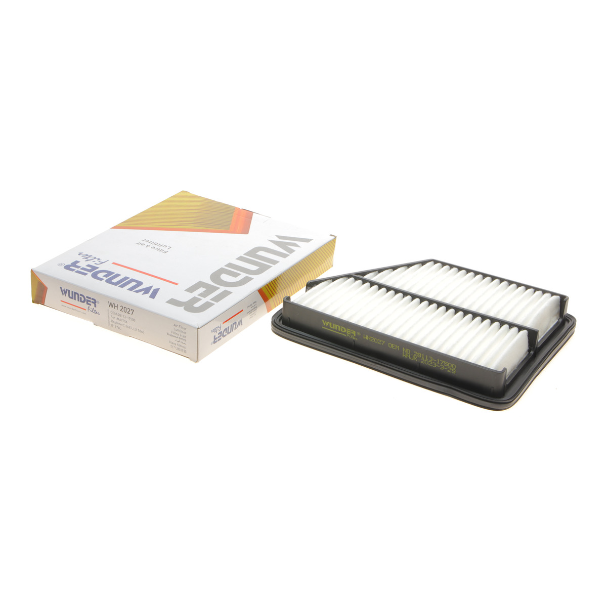 Фільтр повітряний Hyundai Matrix 1.5CRDI/1.6/1.8 01-10 Wunder Filter