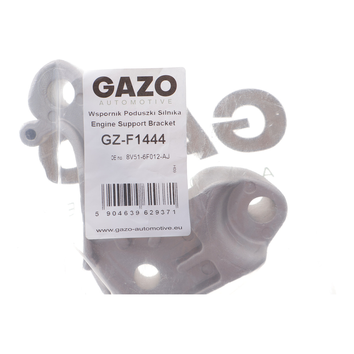 Кронштейн кріплення опори двигуна (R) Ford Fiesta 1.25-1.6 LPG/Tii 08- (під гідроопору) GAZO