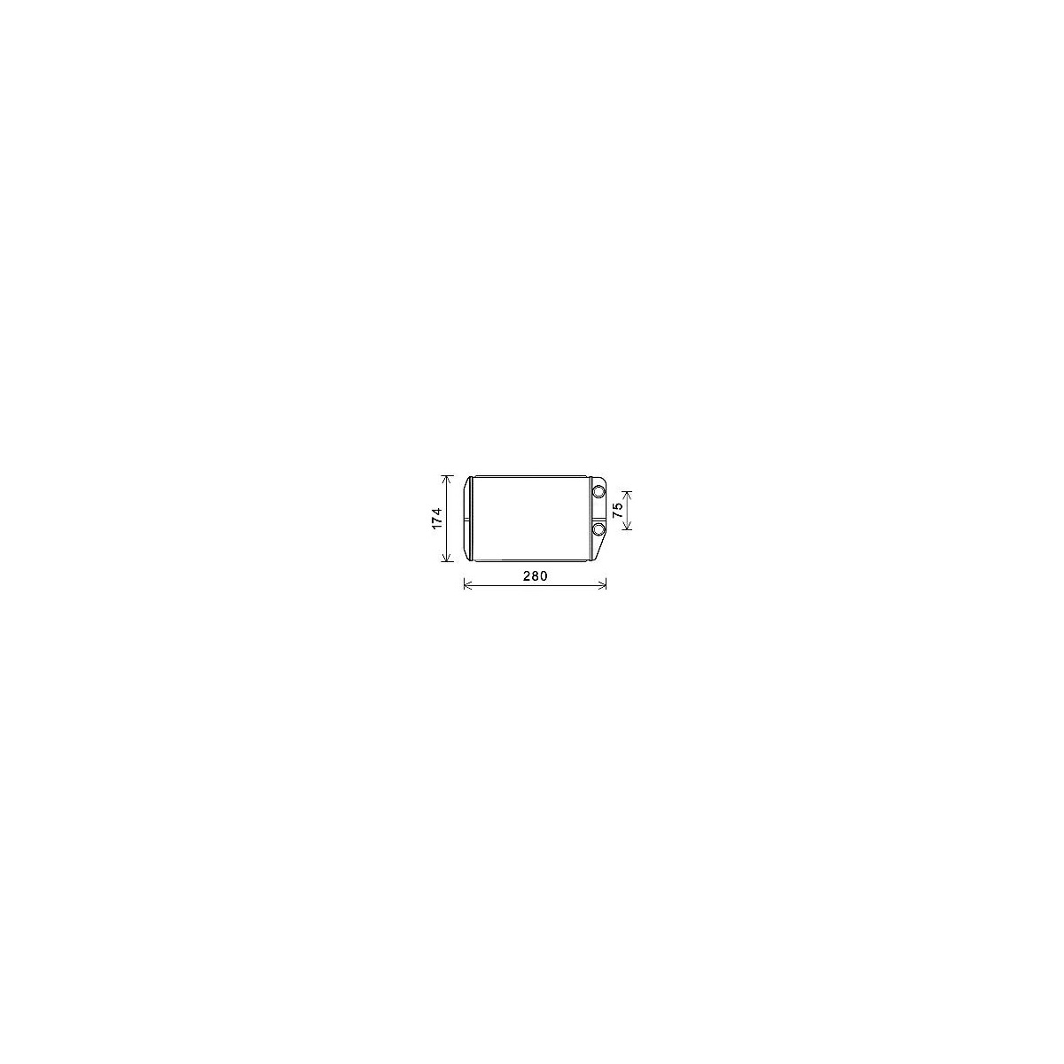FT-DUC 06 Радіатор пічки 230*164*27 [OE 77364073} Front