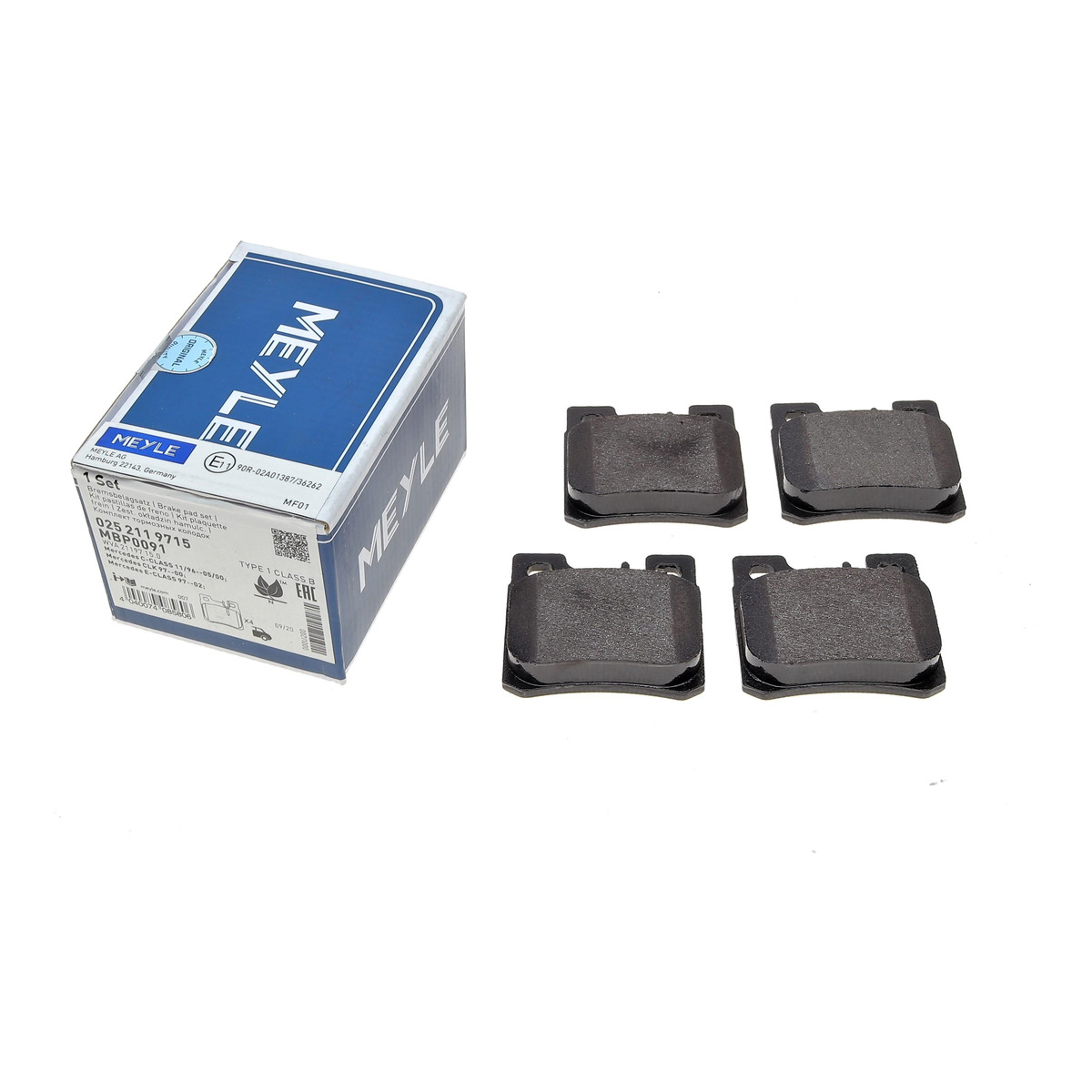 Колодки тормозные (задние) MB C-class (W202/S202)/E-class (W124/S124/W210) 93-03 (Teves)