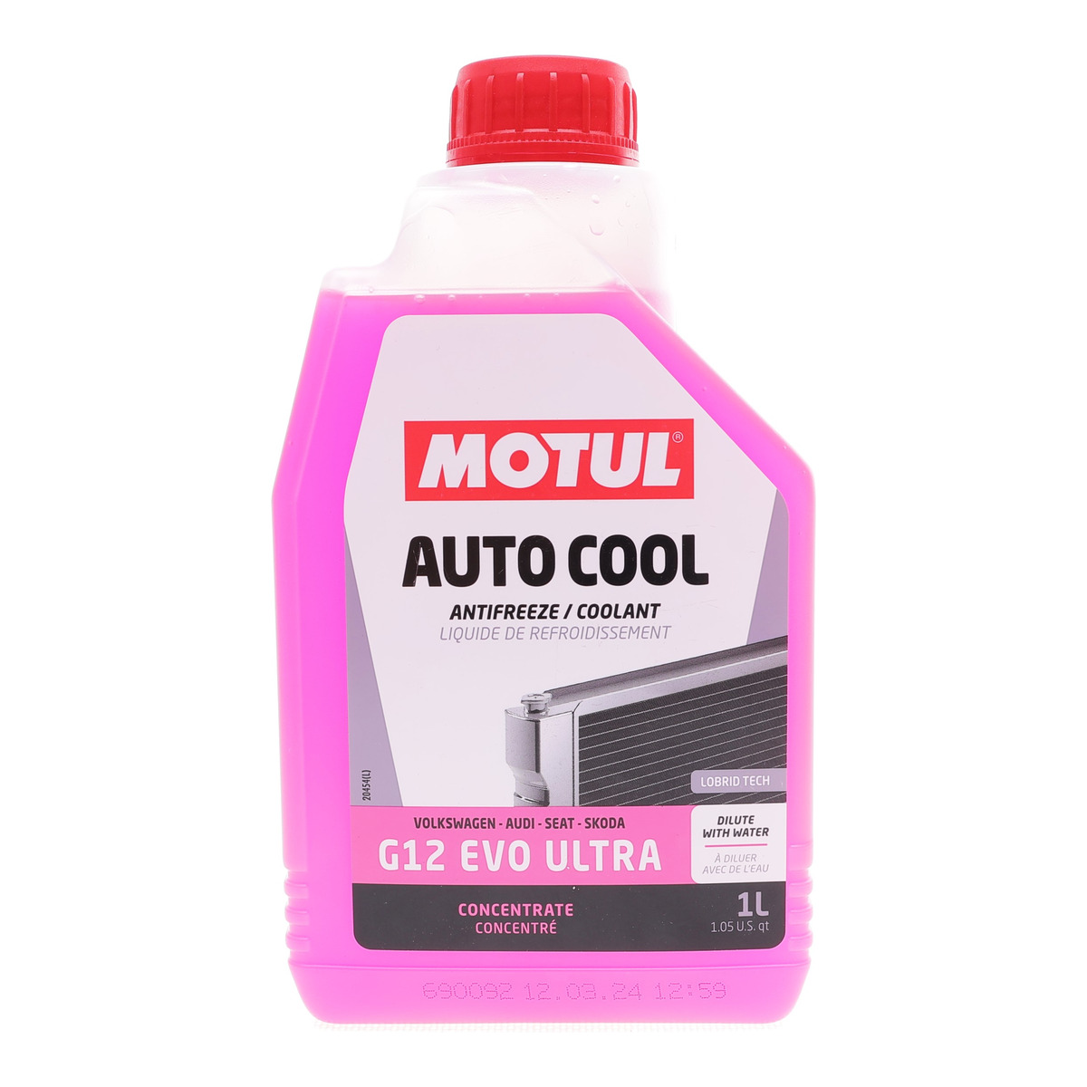 Антифриз (рожевий) G12 Evo Ultra (1L) (1:1=-35°C) (112643) Motul