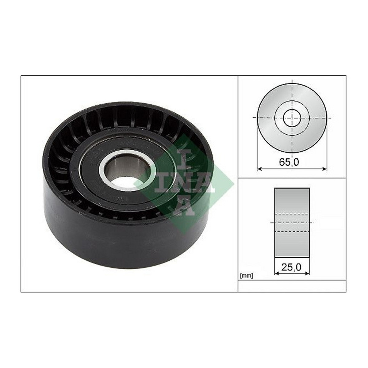 Ролик генератора Jeep Grand Cherokee/Wrangler 3.6 V6 10- (паразитний) (65x25) Schaeffler INA фото 4