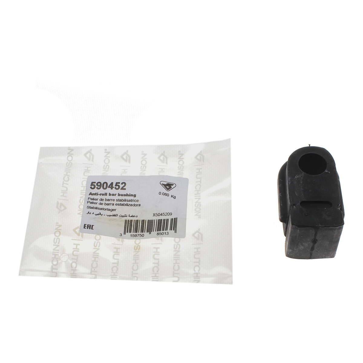 Втулка стабілізатора (переднього) Renault Megane II (d=18.5mm) Hutchinson