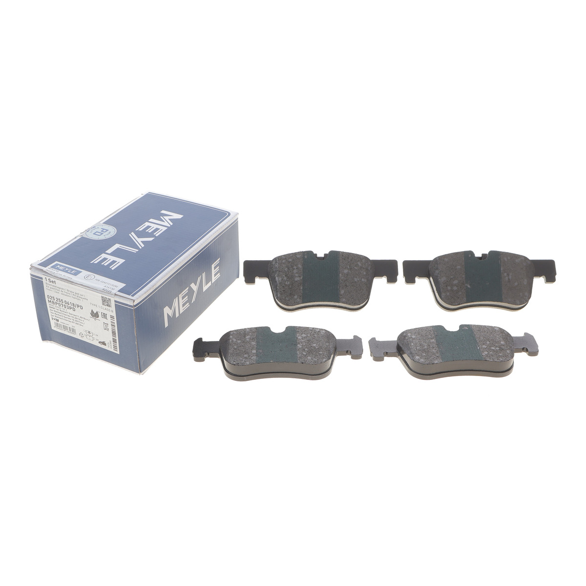 Колодки гальмівні (передні) BMW 1 (F20)/3 (F30)/4 (F32) 10- (PREMIUM) Meyle