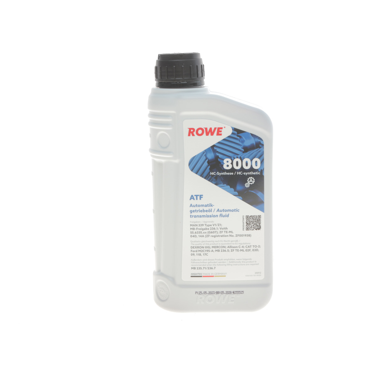 Масло HIGHTEC ATF 8000 (1L) (MB 235.71/236.7/MB 236.5/MB 236.1/DEXRON IIIG/ Ford M2C195-A) (красный)